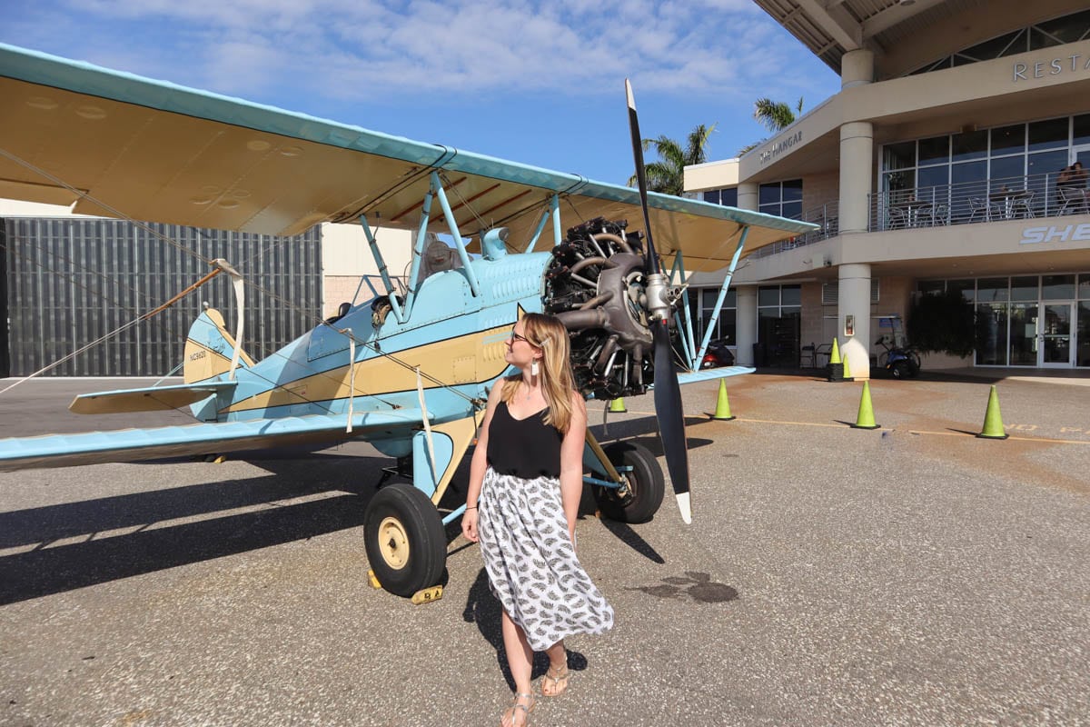 Biplane ride in St Petersburg, Florida