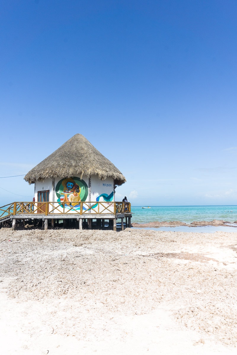 Pier on Isla Holbox beach