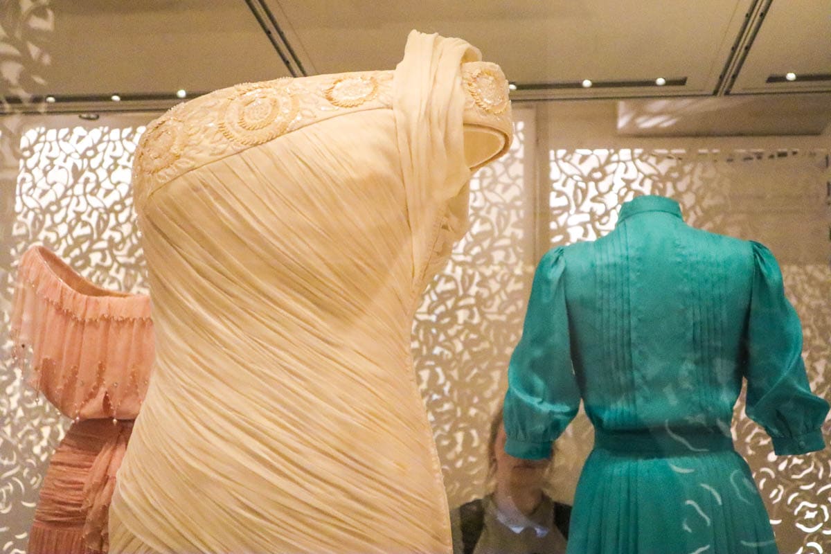 Princess Diana's dresses on display at Kensington Palace, London