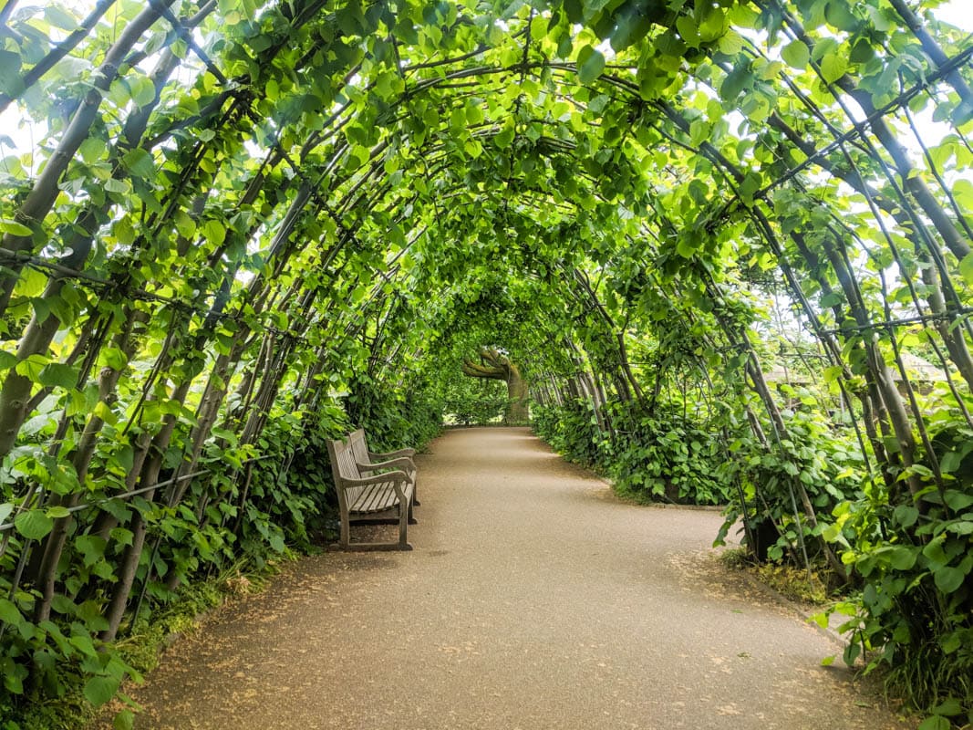 Around the Sunken Gardens at Kensington Palace Gardens, London