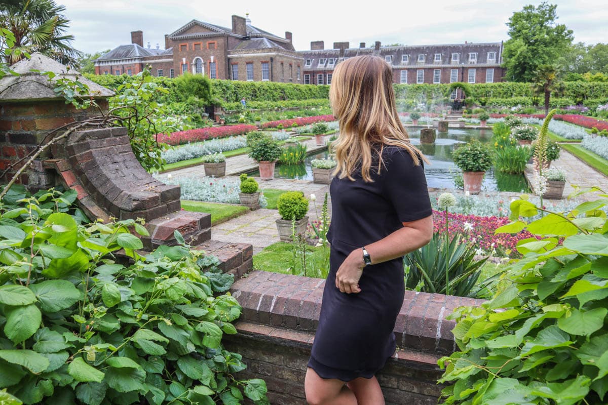 Exploring the Sunken Gardens at Kensington Palace Gardens, London