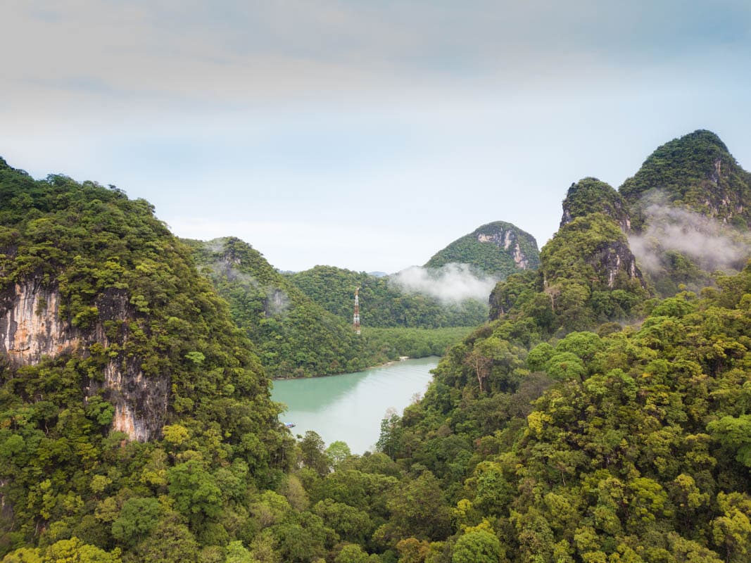 Beautiful views over Pulau Dayang Bunting (pregnant maiden lake) Langkawi, Malaysia