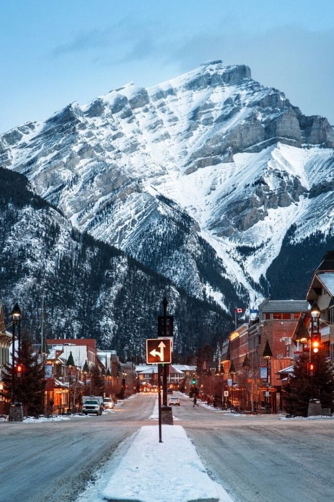 Winter in Banff, Alberta