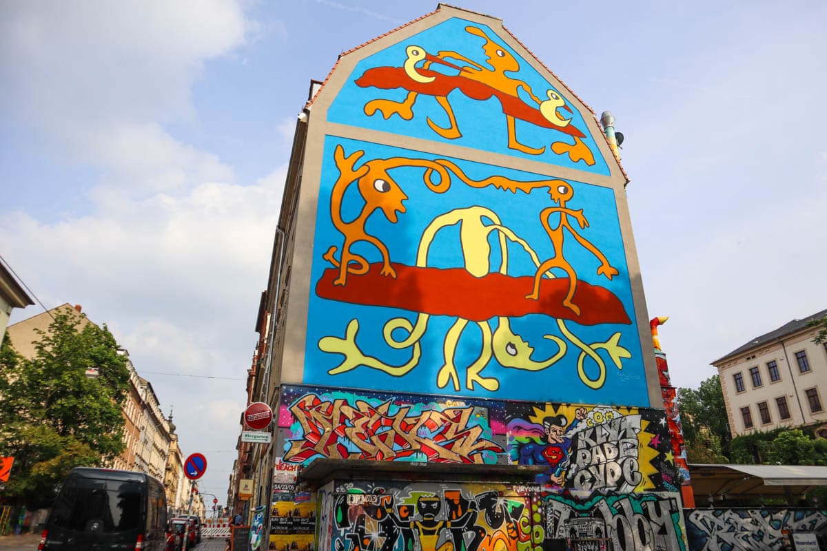 Murals in Neustadt, Dresden