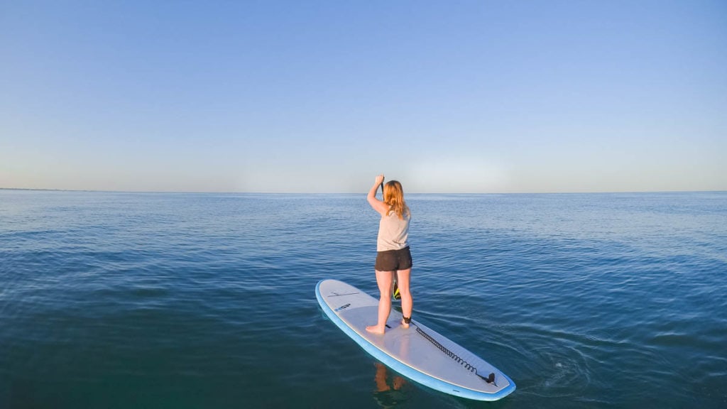 Paddle boarding in Florida (KeyMission 170)