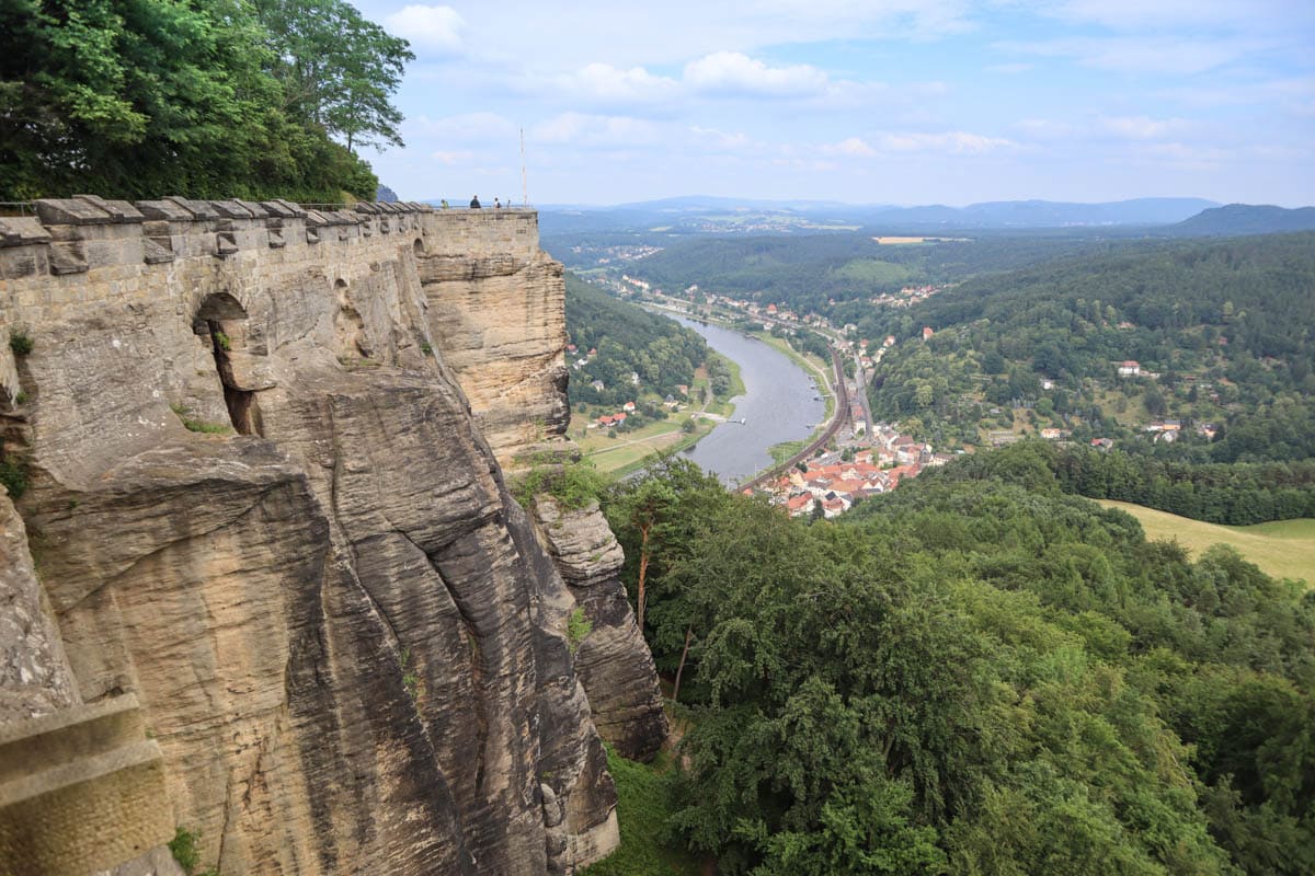 View from Königstein Fortress, Saxon Switzerland