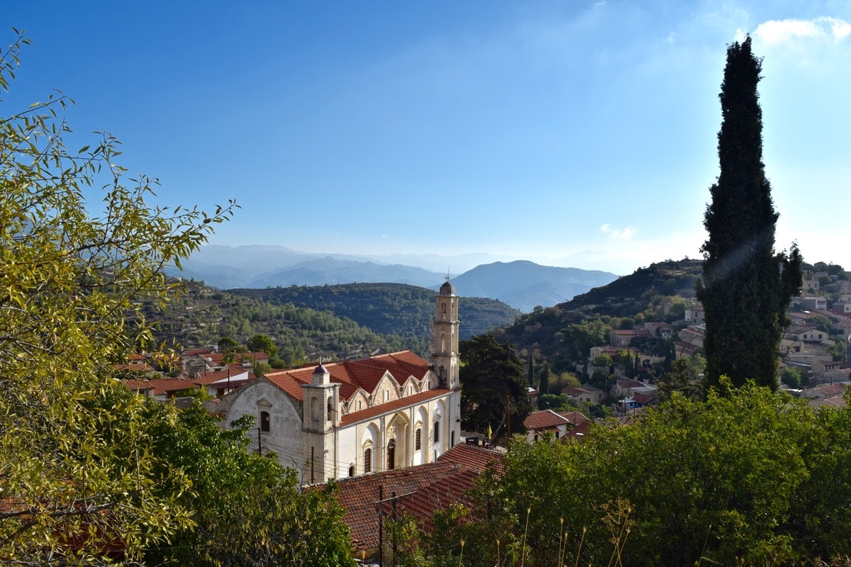 View of Lofou Village, Cyprus