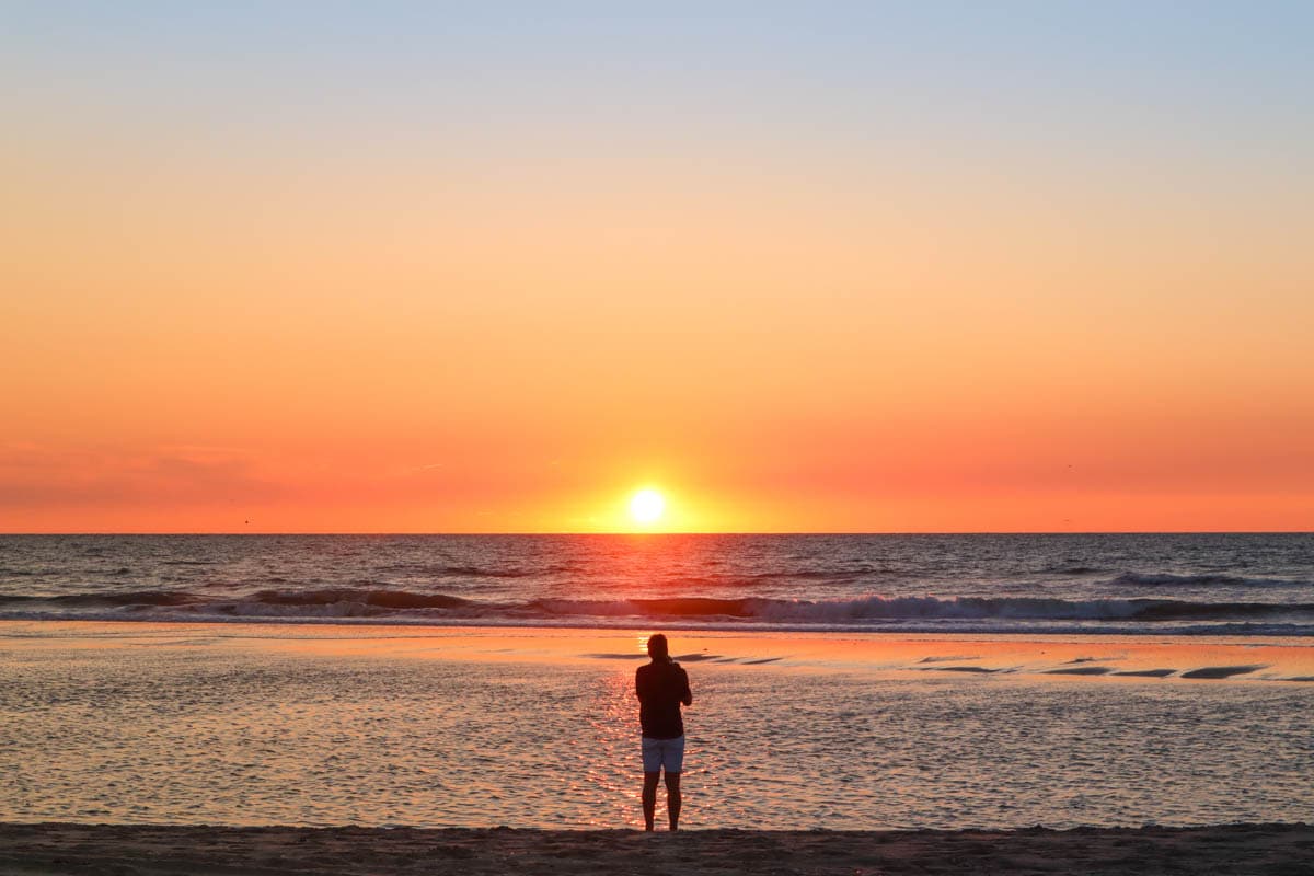 Sunset from Kijkduin Beach