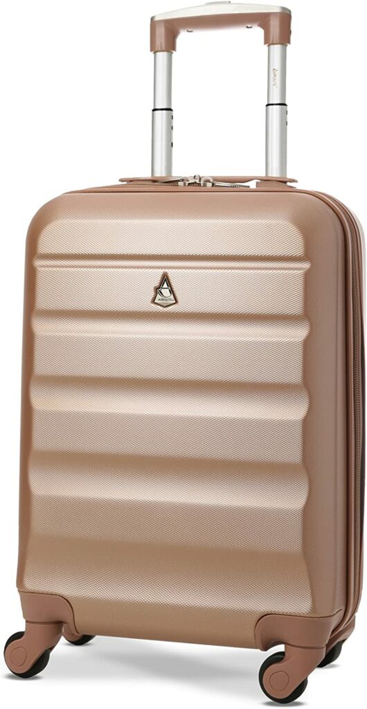 Aerolite rose gold luggage
