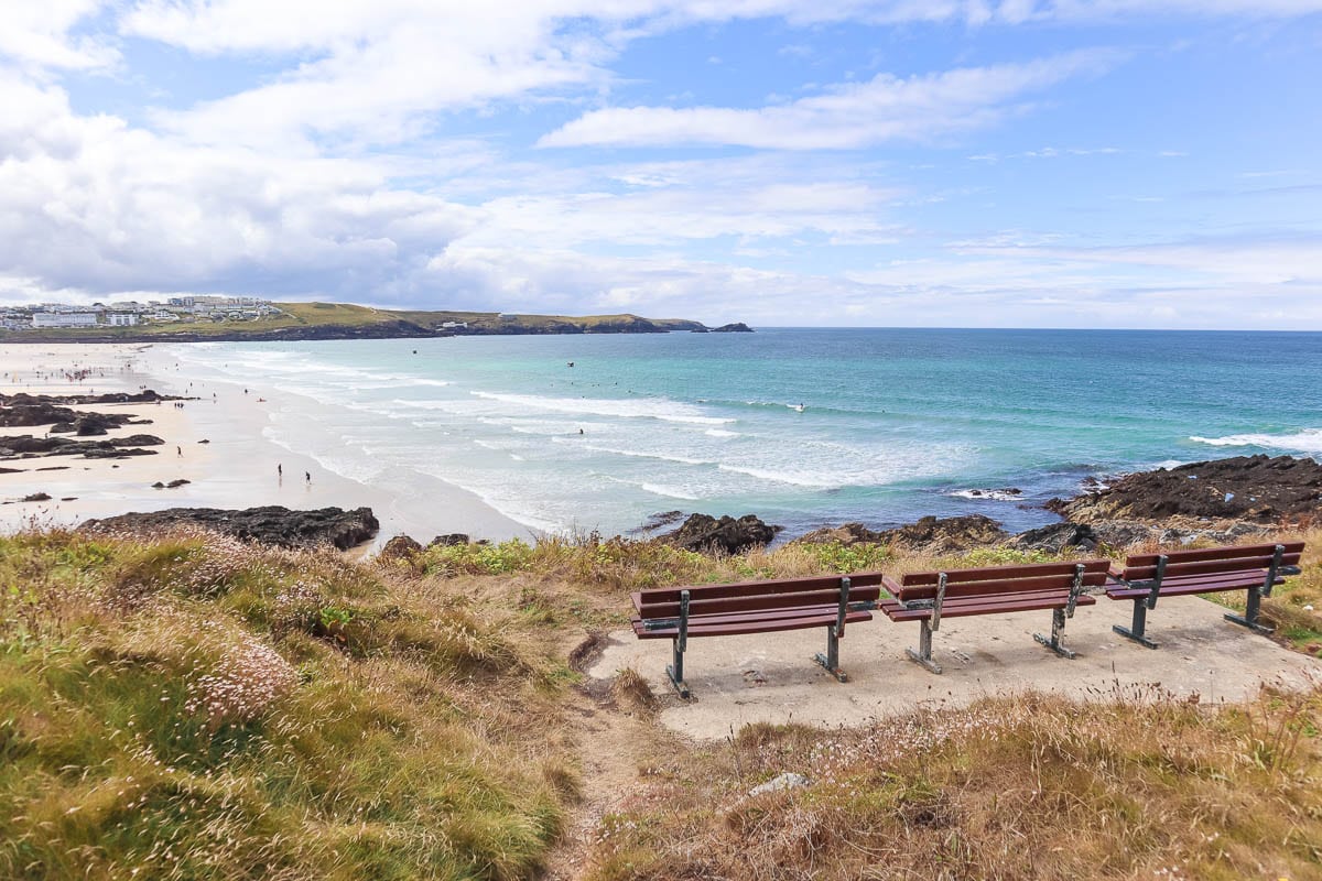 Overlooking Fistral Beach, Cornwall