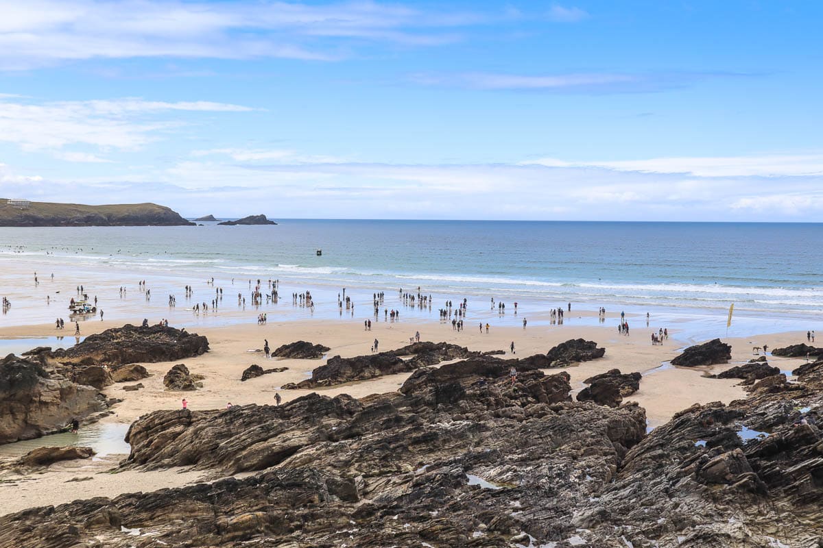 Overlooking Fistral Beach, Cornwall