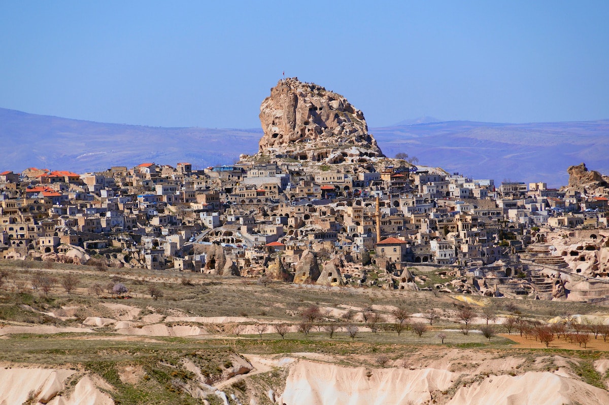 One of the top things to do in Cappadocia is to visit Uchisar Castle