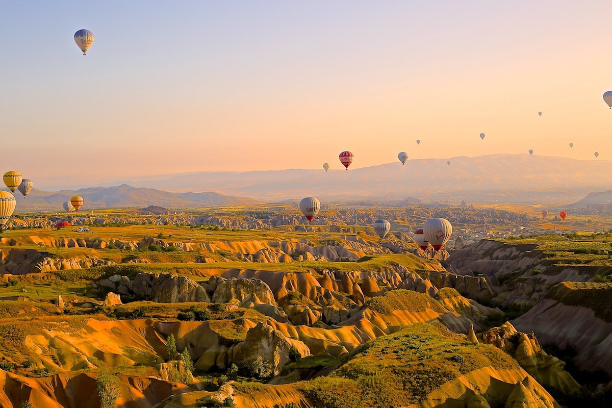 Hot air ballooning in Cappadocia, Turkey