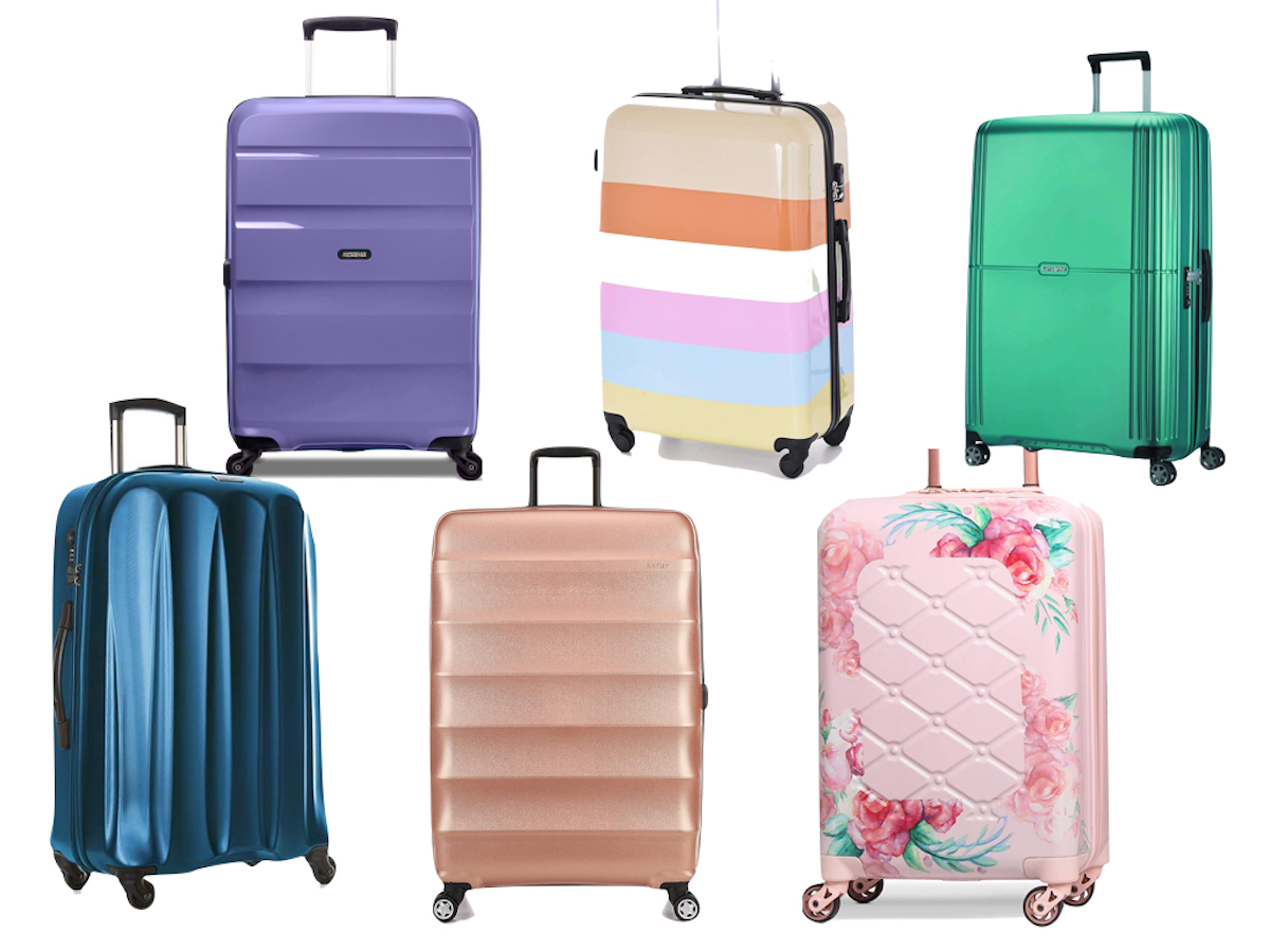 color travel luggage