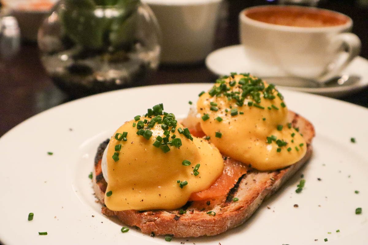 Eggs royale at The Arch London