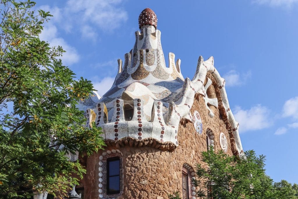 Hansel and Gretel house at Parc Guell, Barcelona