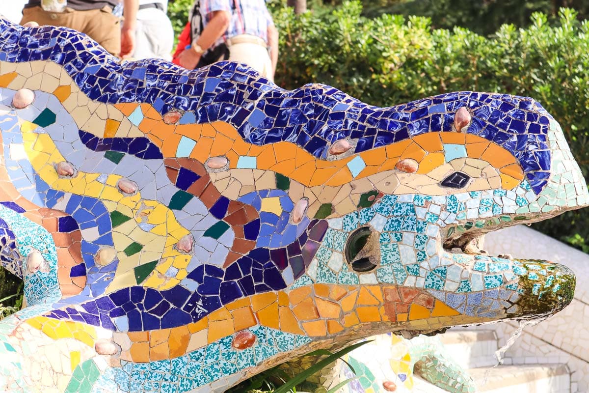 Mosaic dragon at Parc Guell, Barcelona