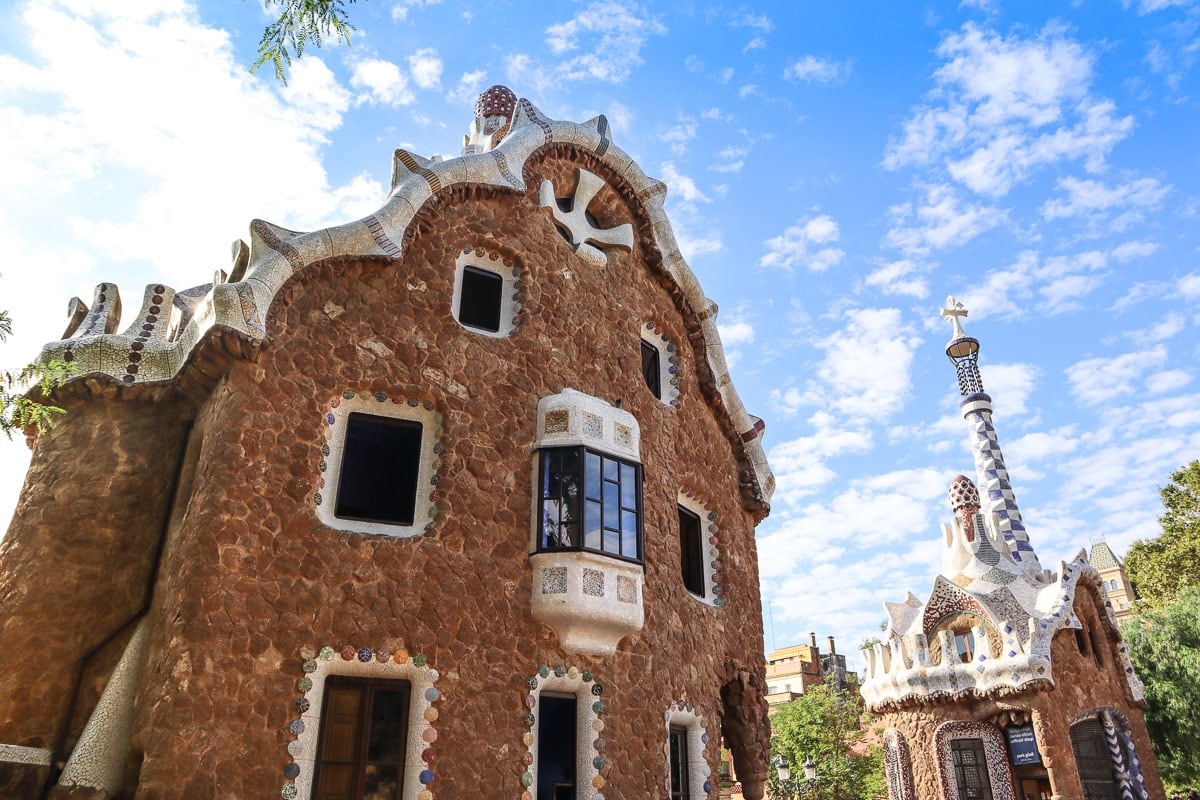Hansel and Gretel house at Parc Guell, Barcelona