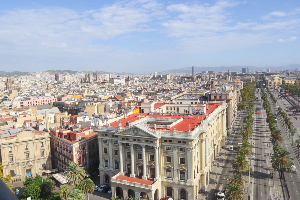 View from Mirador de Colom, Barcelona