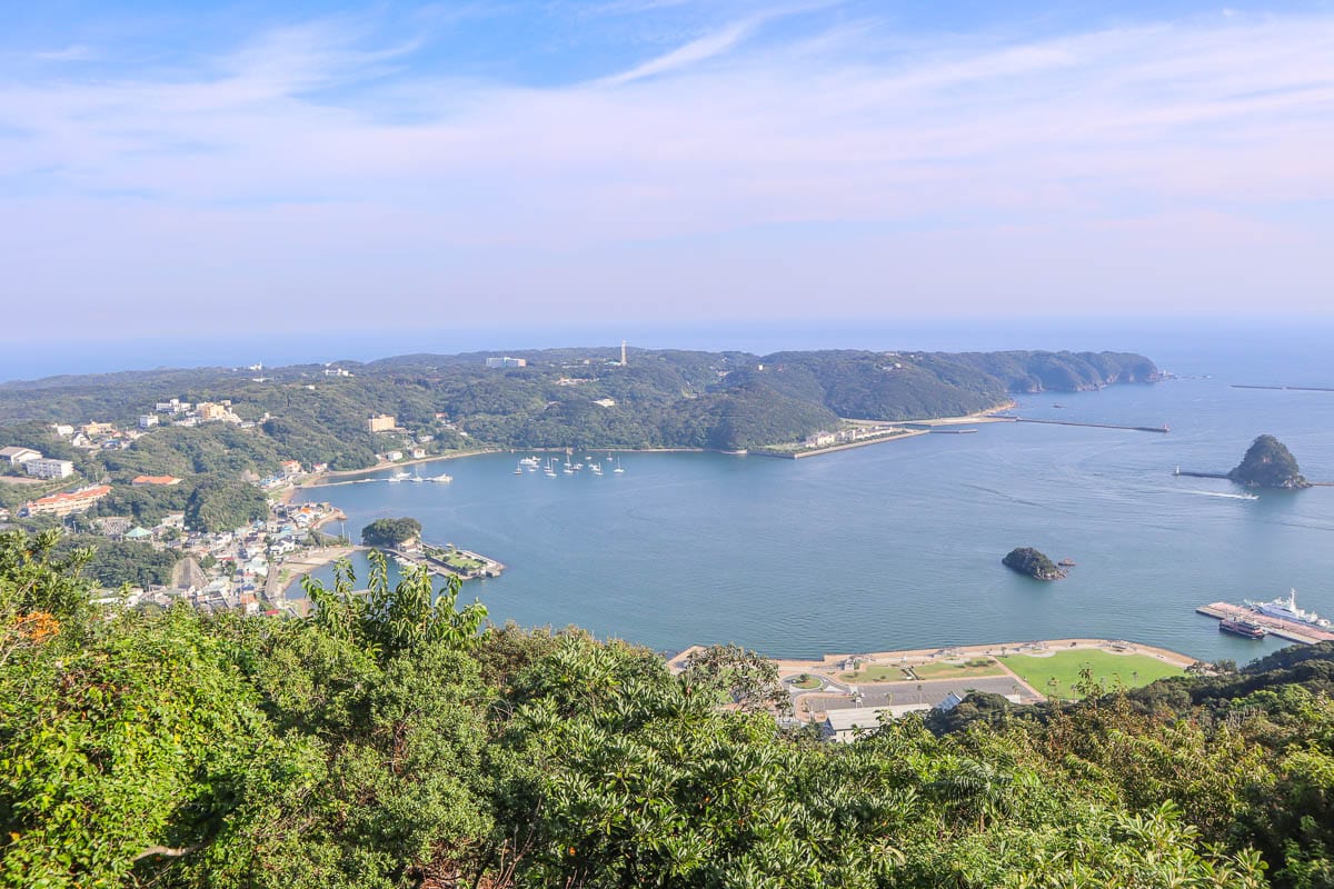 View from the top of Shimoda Ropeway, Japan