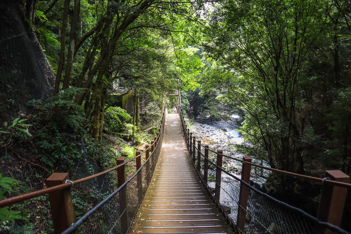 Trail along the Kawazu Seven Falls, Izu Peninsula, Japan