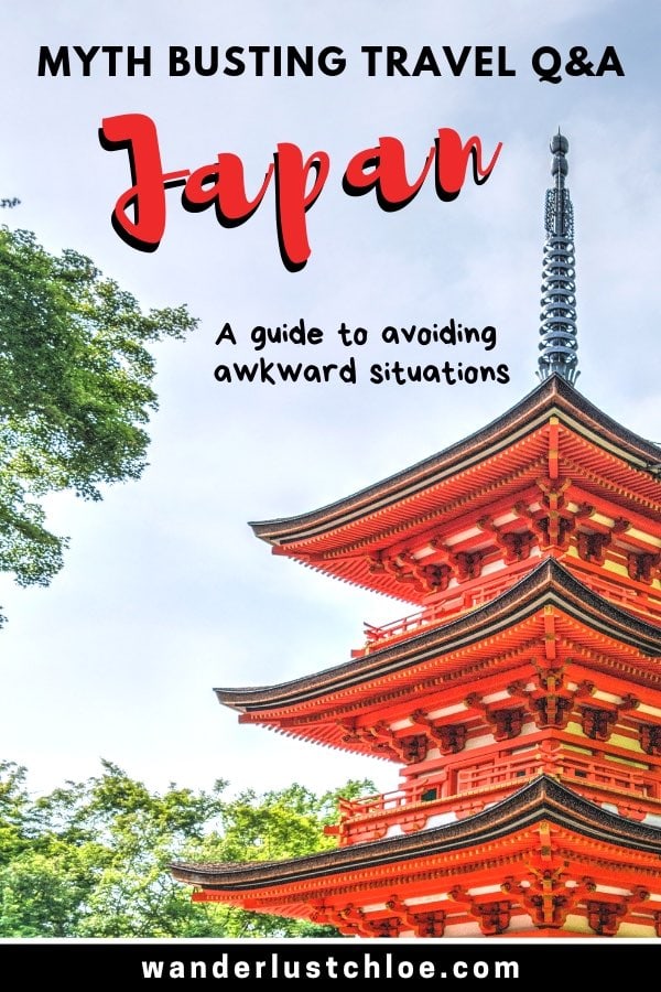 Japan myth busting Q&A - A guide to avoiding awkward situations