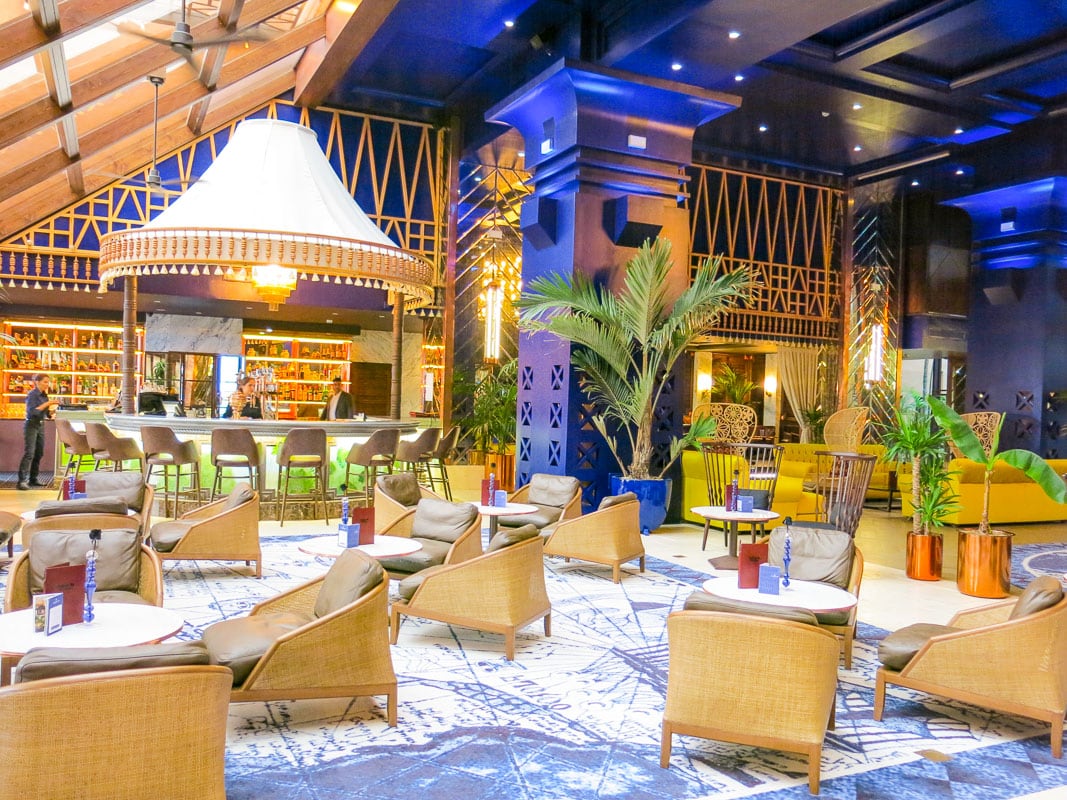 Lobby and Black Rose bar, Kempinski Hotel Bahia, Spain