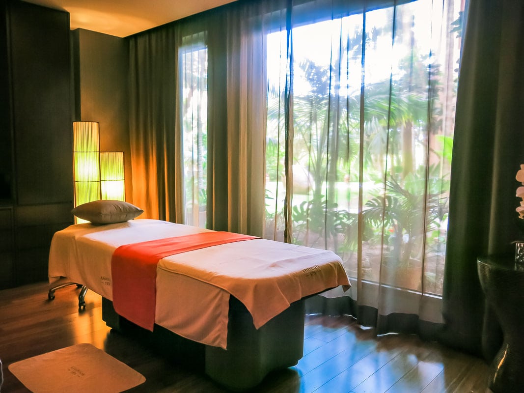 Spa treatment room at Kempinski Hotel Bahia, Spain