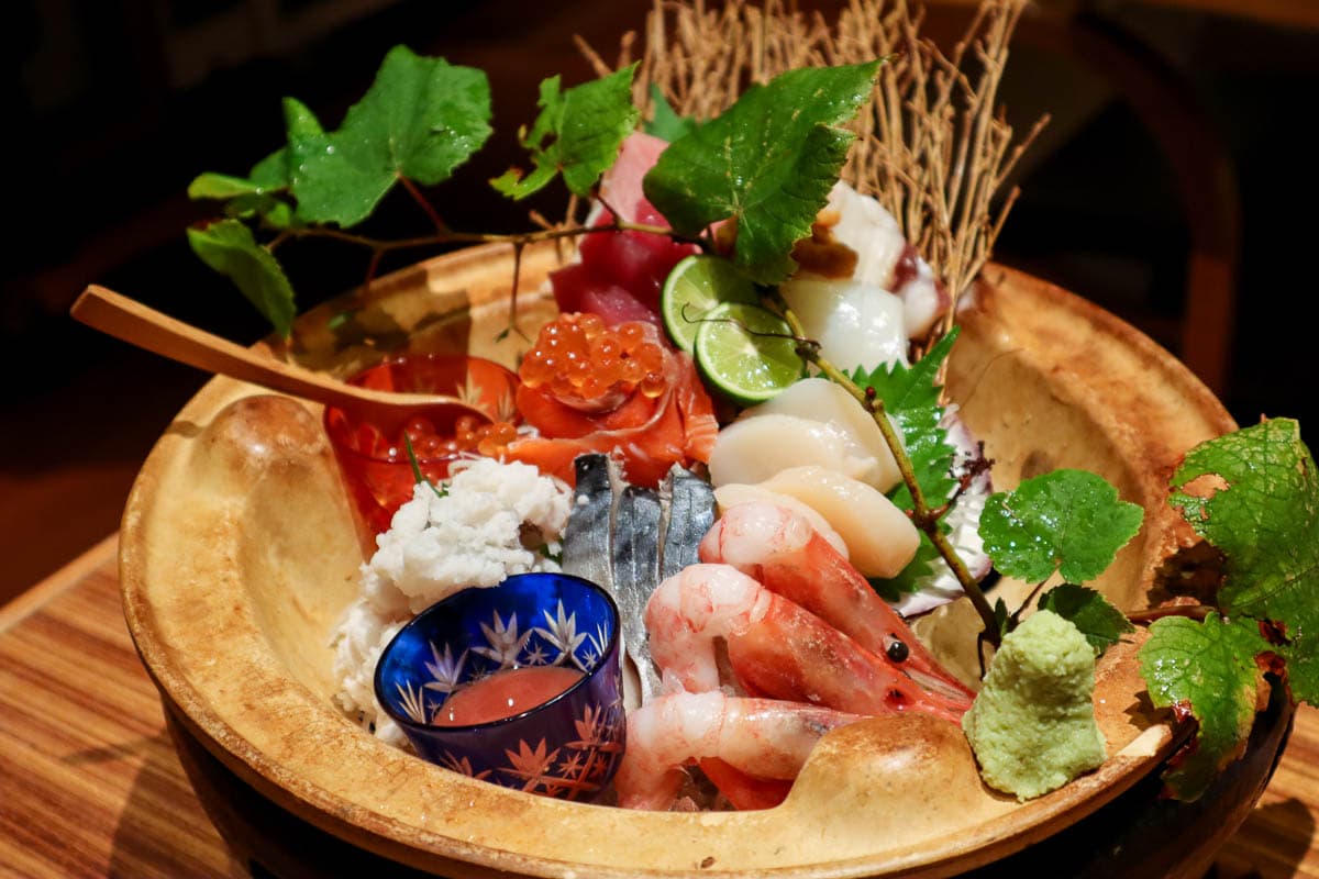 Sashimi platter in Wakayama, Japan