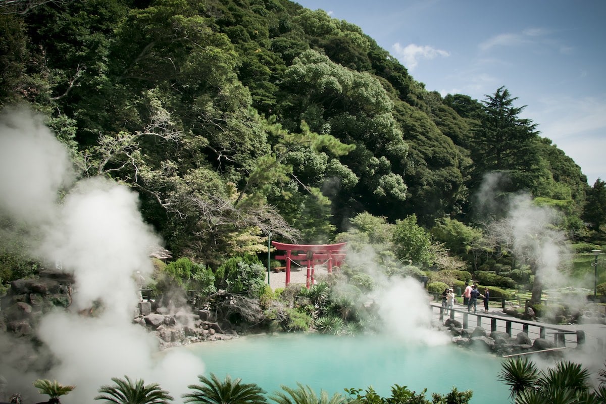 Boiling pool at Umi Jigoku in Beppu