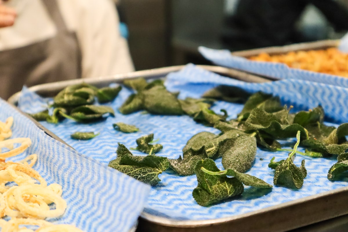 Ingredients in the kitchen at Petrus Restaurant, London