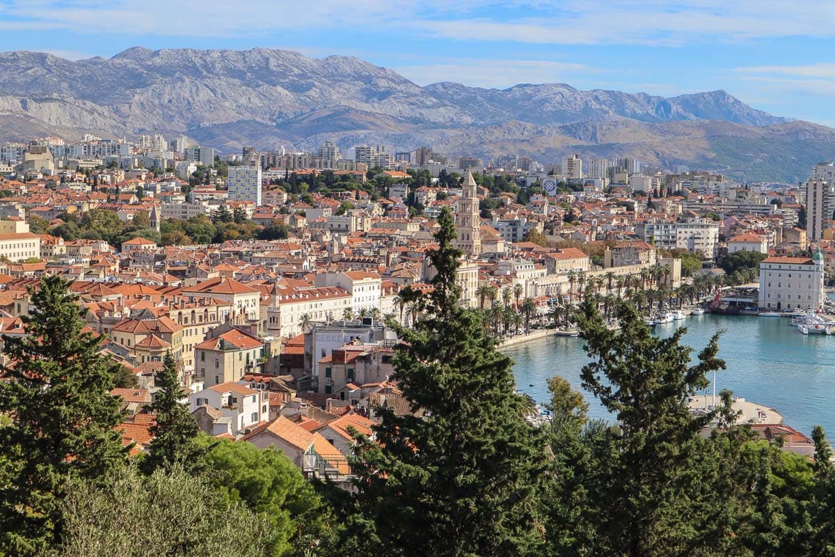 Views from Marjan Hill, Split, Croatia - one of the best views of Split