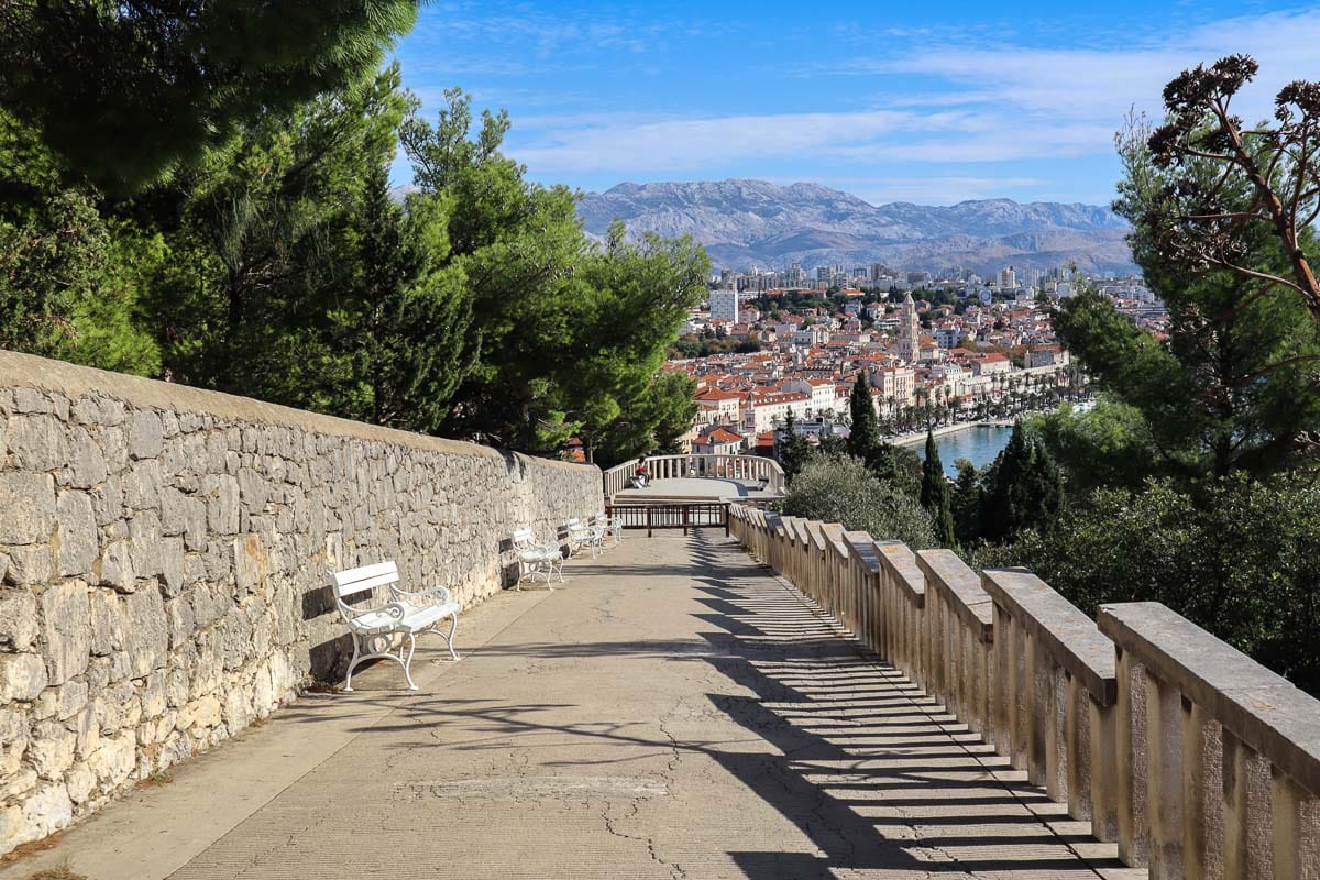 Hiking up Marjan Hill, Split, Croatia