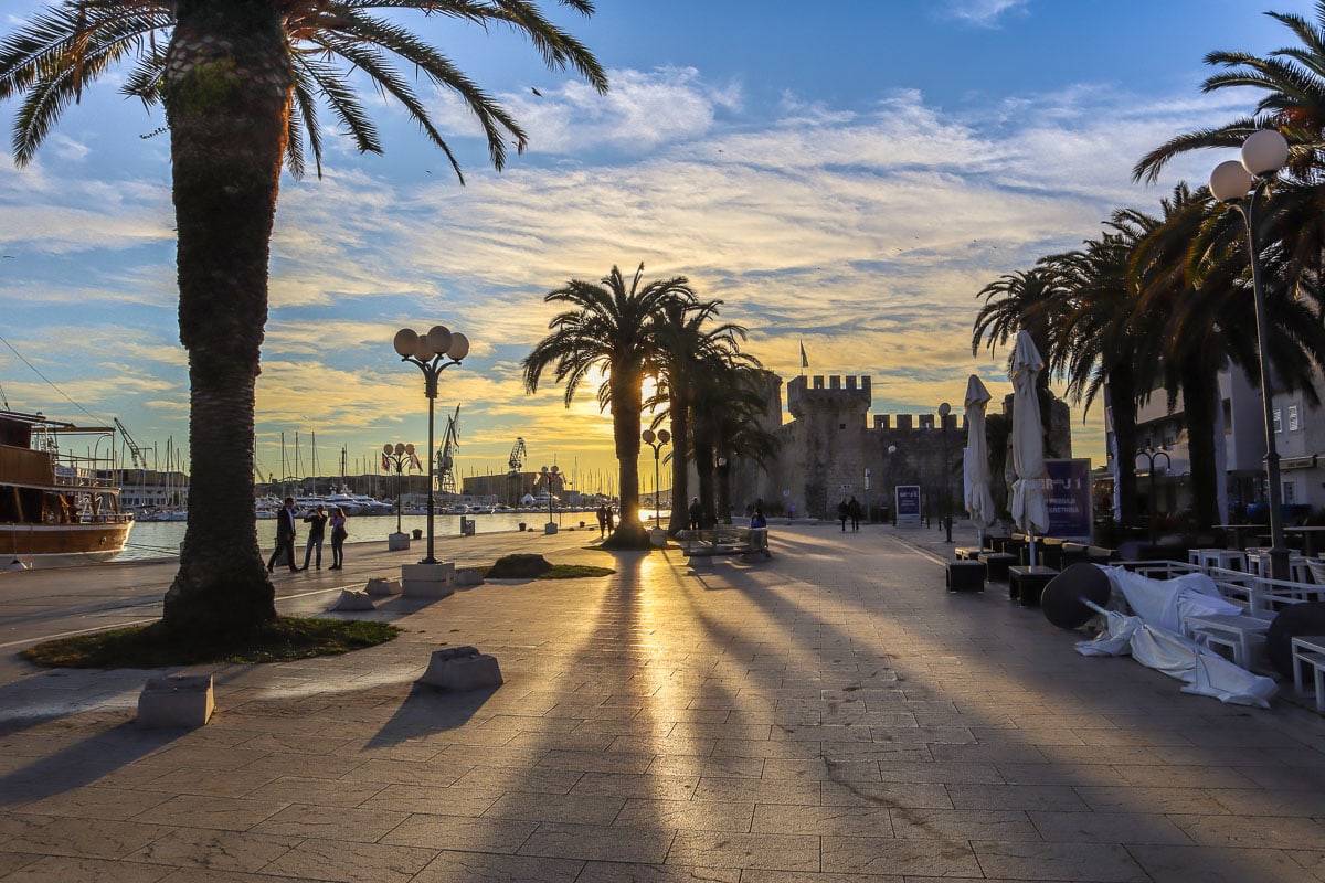 Trogir at sunset, Croatia