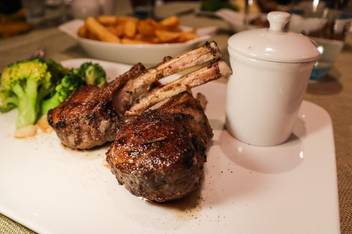 Lamb at Basilico, The Cove Rotana Resort