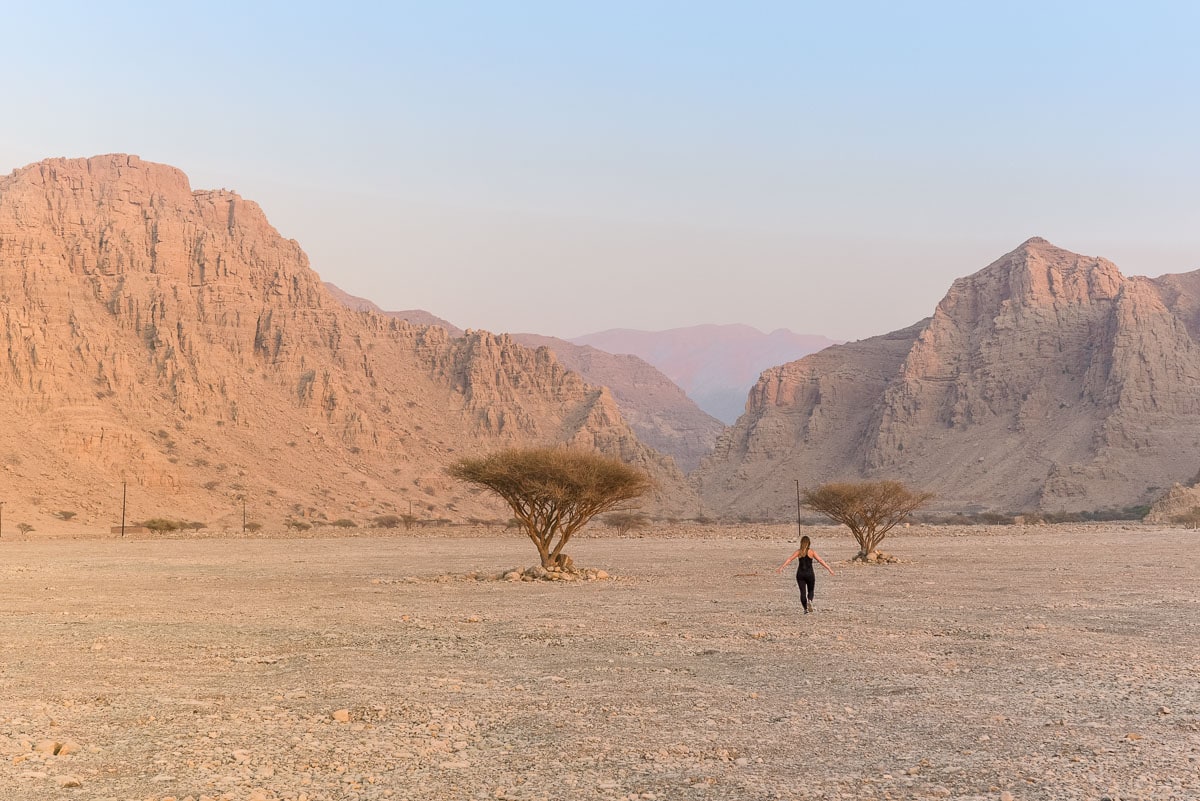 The rugged and barren landscapes of Ras Al Khaimah, UAE