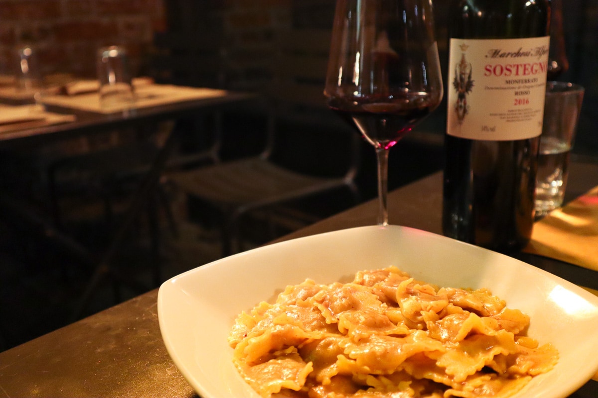 Agnolotti in sugo d’arrosto, Casa Broglia, Turin