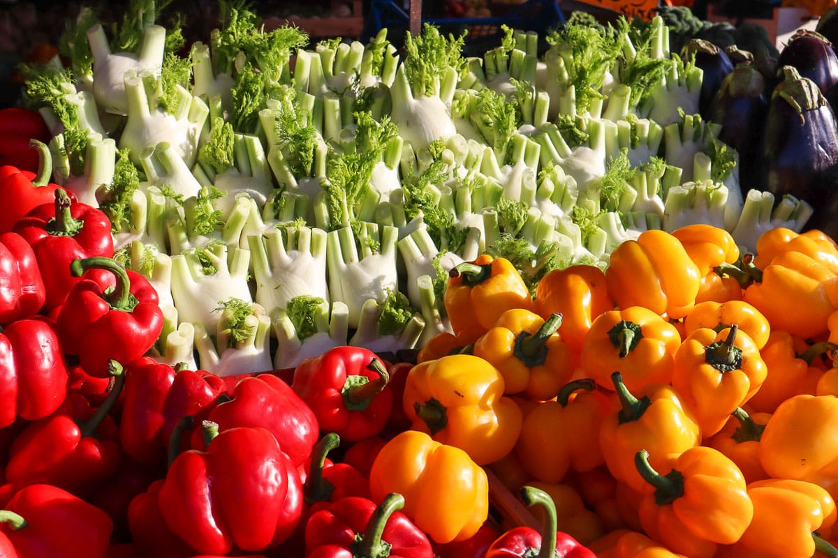 Fresh produce in Porta Palazzo Market, Turin