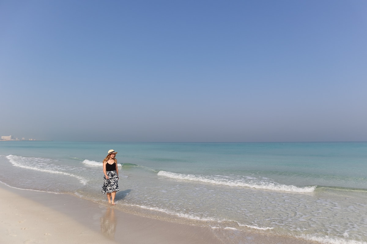 Wandering along Saadiyat Beach, Abu Dhabi