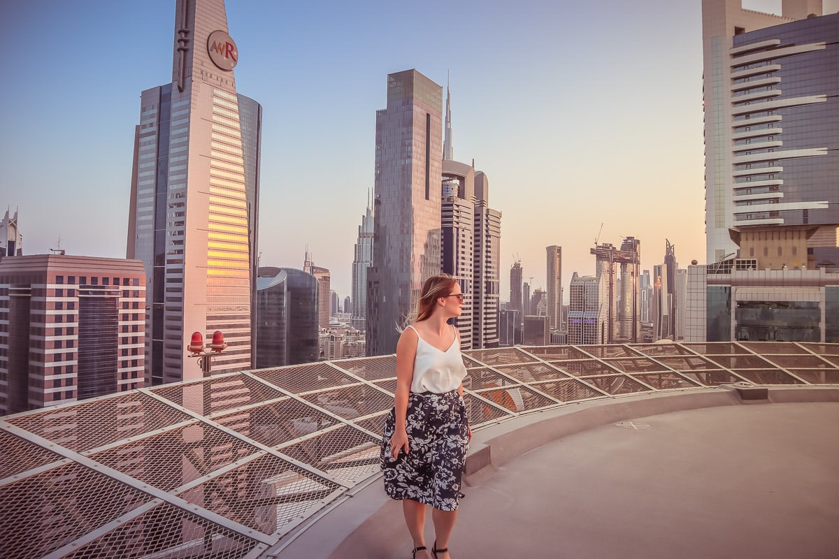 Views from the helipad at Towers Rotana, Dubai