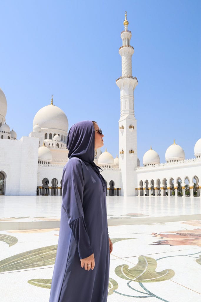Visiting Sheik Zayed Grand Mosque, Abu Dhabi