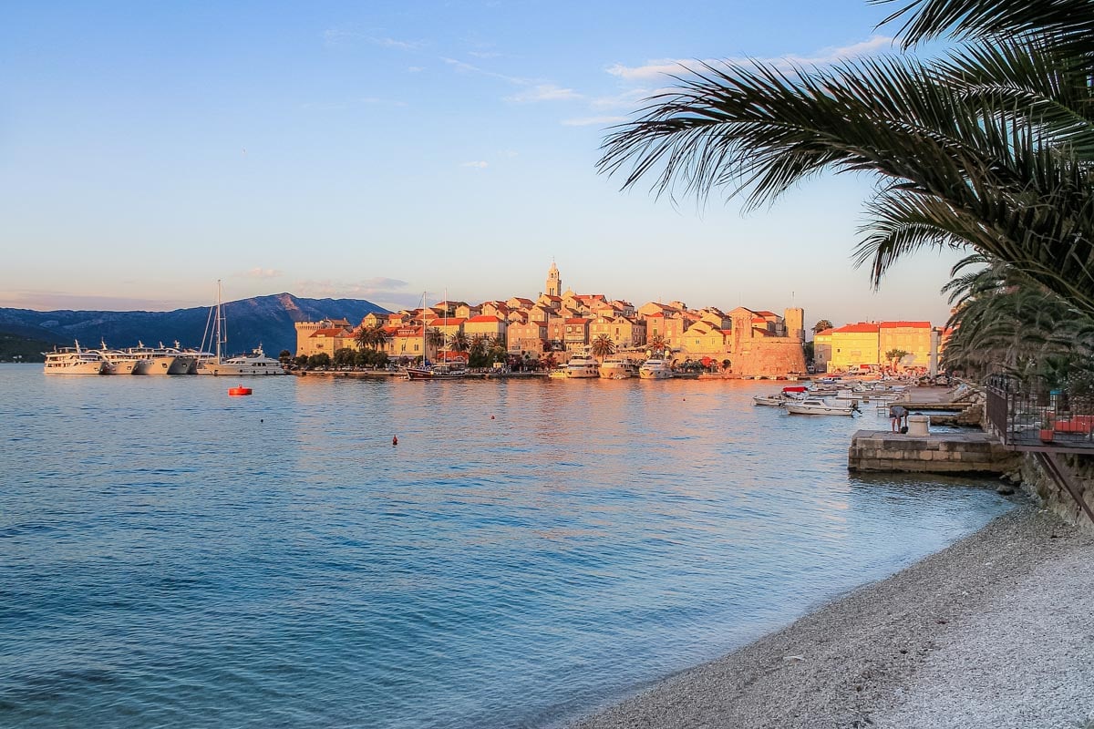 Sailing in Croatia? Don't miss sunset on the Croatian island of Korcula 