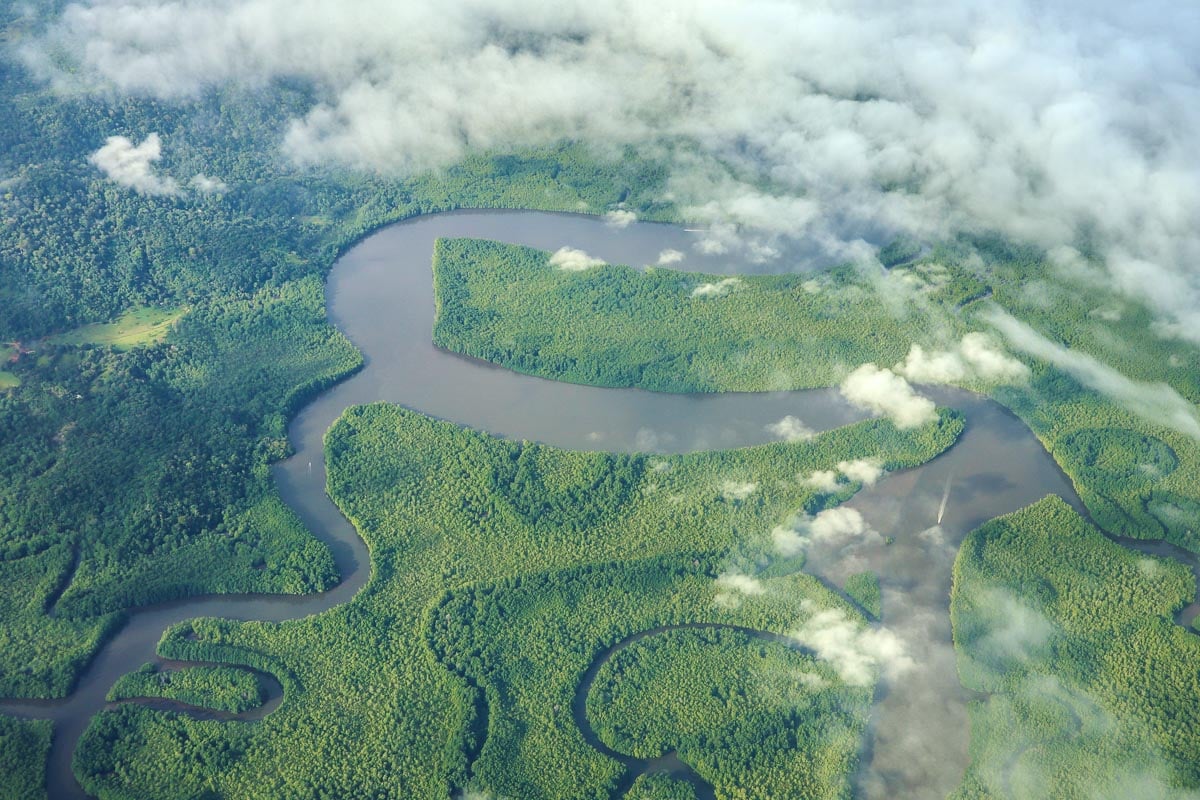 Views on the flight from Puerto Jimenez to San Jose, Costa Rica