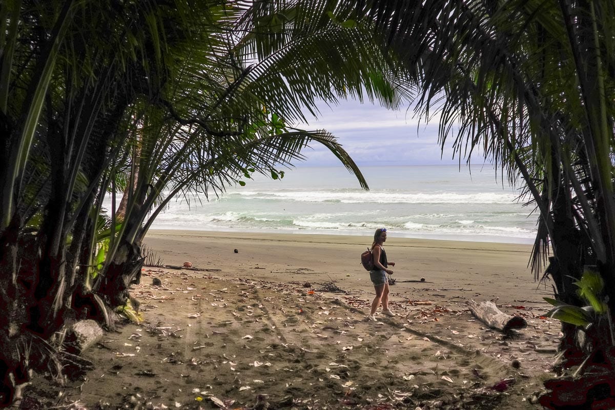 Exploring the beaches in Corcovado National Park, Costa Rica