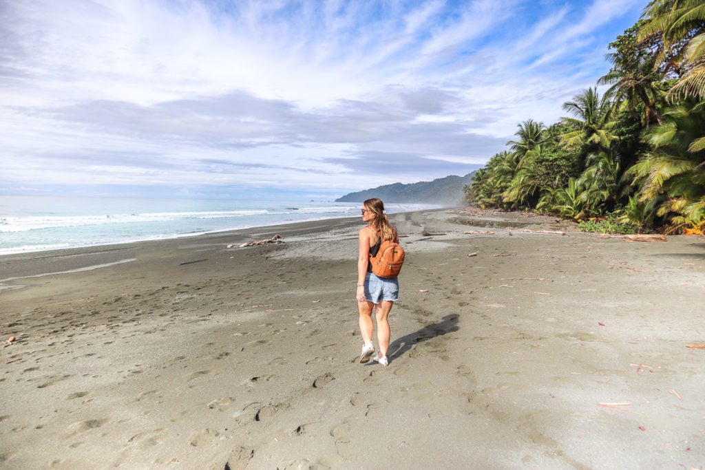 Exploring the beaches in Corcovado National Park, Costa Rica