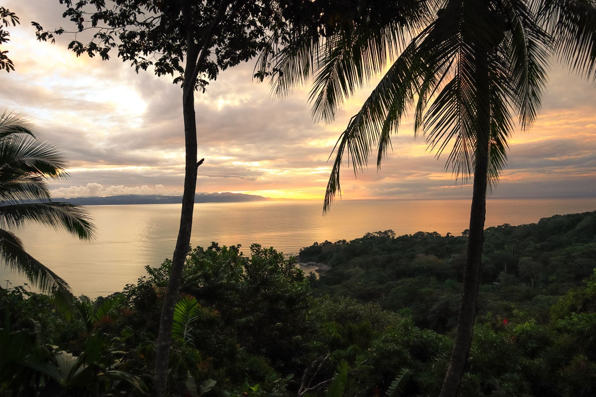 Sunrise from Lapa Rios, Osa Peninsula