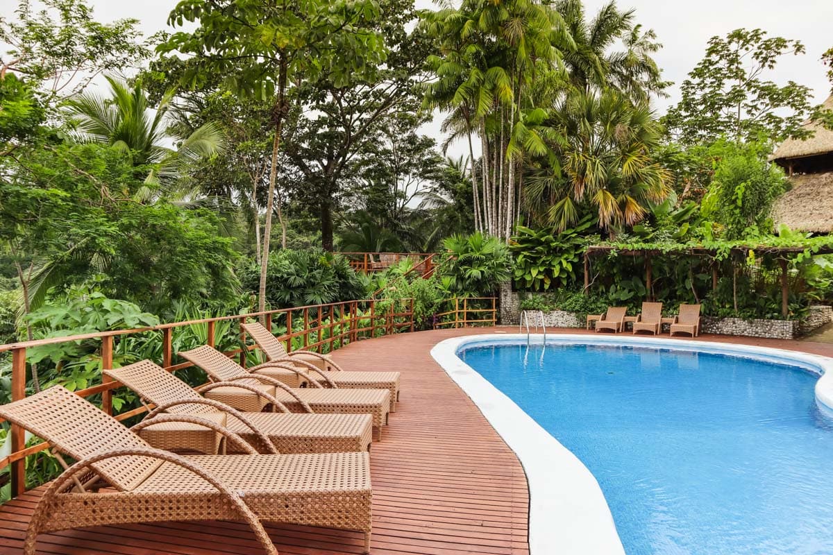 The pool at Lapa Rios Costa Rica 