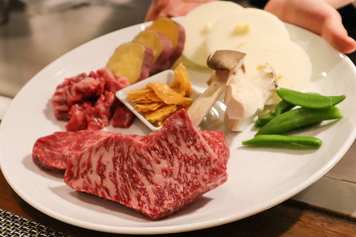 Kobe beef at Kobe Plaisir Restaurant