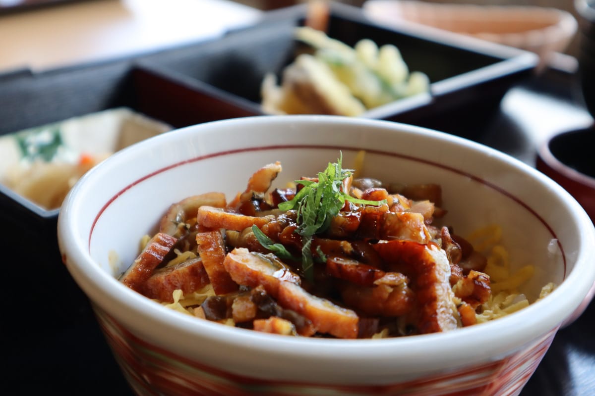 Conger eel lunch at Kassuiken Restaurant, Himeji