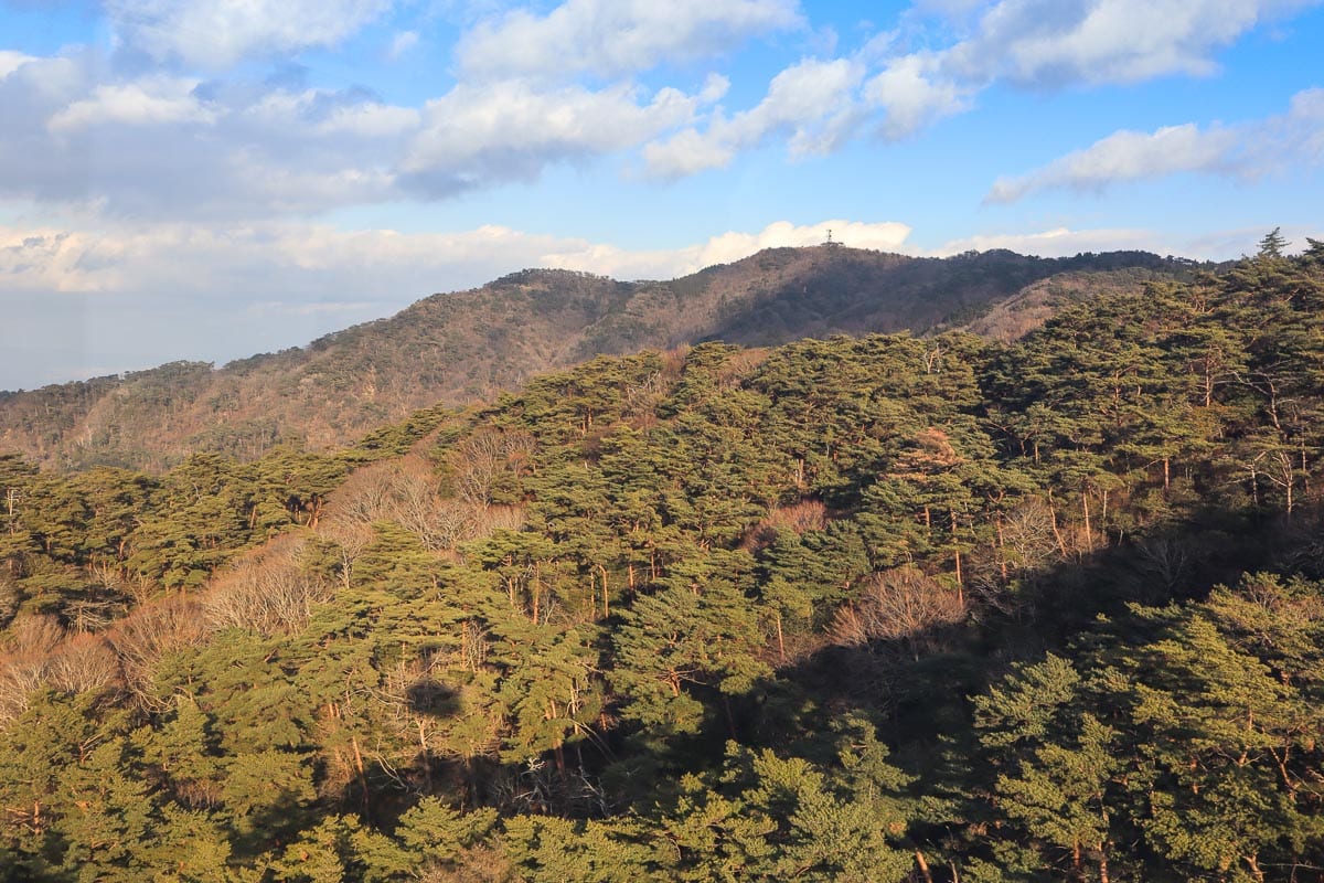 Cable car from Arima Onsen to Mount Rokko